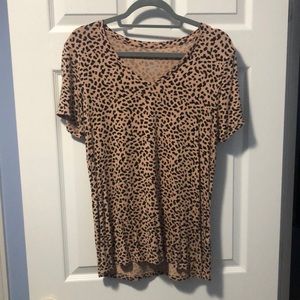 Apt 9 Leopard Print T-shirt